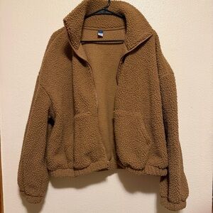 Old Navy Brown Teddy Jacket